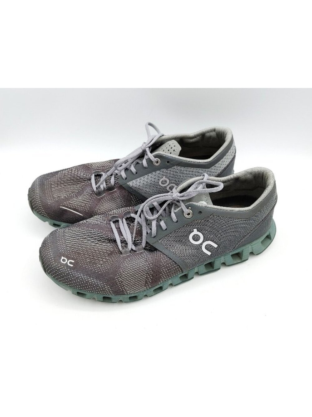 On Cloud X Womens Running Shoe Gray Green W9 No insoles